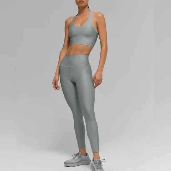 Alo Yoga 7/8 High-Waist Airlift Lunar Gray LeggingsM